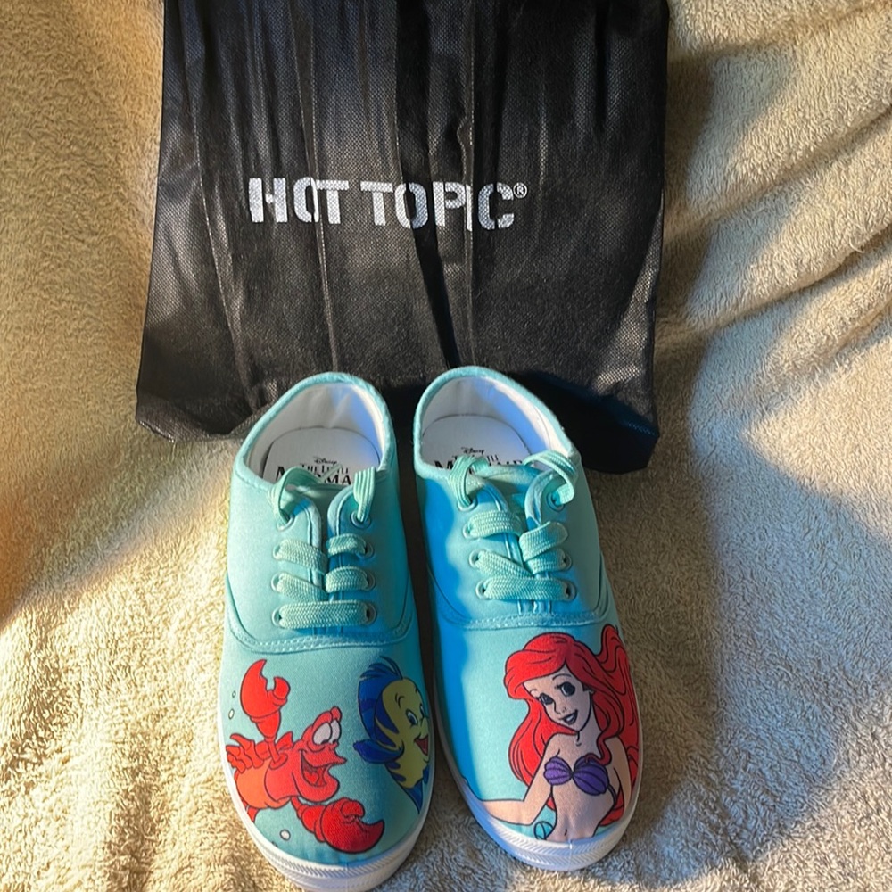 Brand New Hot Topic little mermaid sneakers